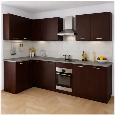 Mobile Base per Cucina senza Anta di Colore Wenge 2