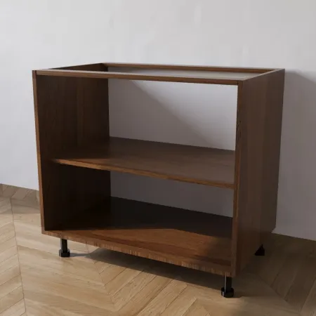 Mobile Base per Cucina senza Anta di Colore Noce
