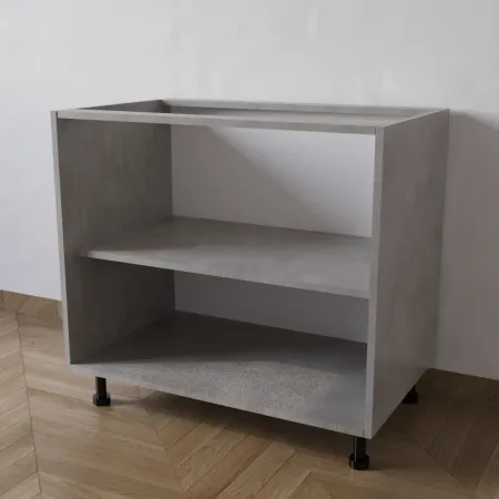 Mobile Base per Cucina senza Anta di Colore Cemento