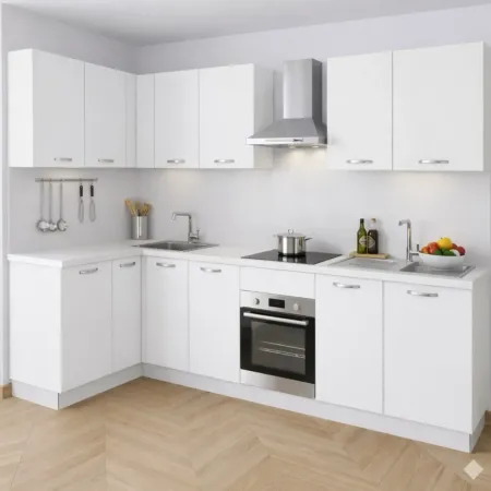 Mobile Base per Cucina senza Anta di Colore Bianco 2
