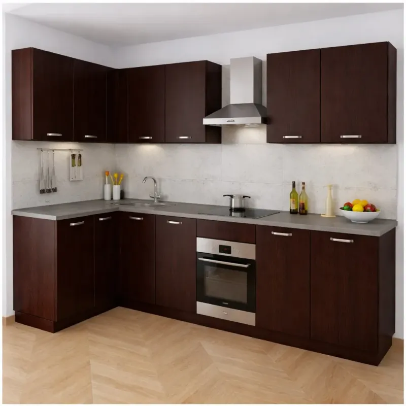Mobile Base per Cucina senza Anta di Colore Wenge