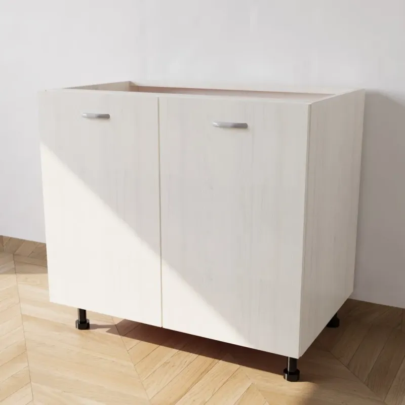 Acquista ora Mobile Base per Cucina compreso di Ante di Colore Larice Bianco su calandrelli.net
