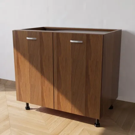 Mobile Base per Cucina compreso di Ante di Colore Noce