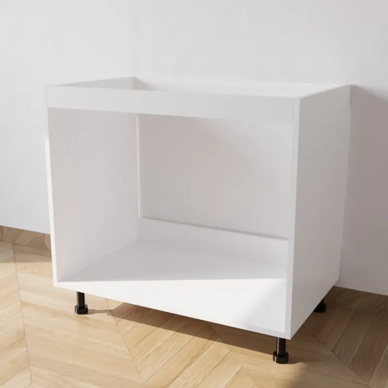Mobile Base Lavello da Incasso compreso Ante di Colore Bianco