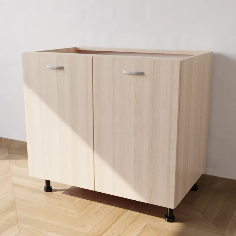 Mobile Base Lavello da Incasso compreso Ante di Colore Rovere
