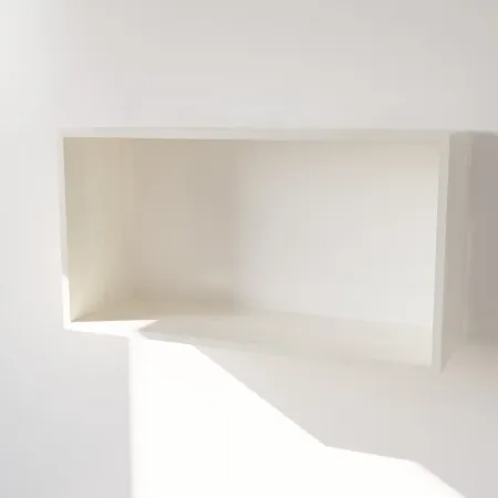 copia di Pensile in Legno Nobilitato di Colore Larice Bianco con Ante altezza 48 cm 2