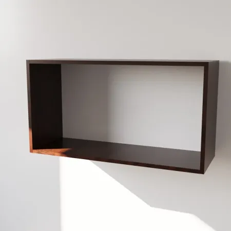 copia di Pensile in Legno Nobilitato di Colore Wenge con Ante altezza 48 cm 2
