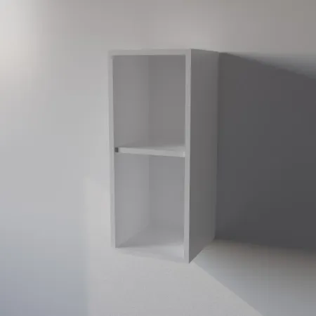 Pensile Cucina in Legno Nobilitato Bianco con 1 Anta Altezza 72 cm 2