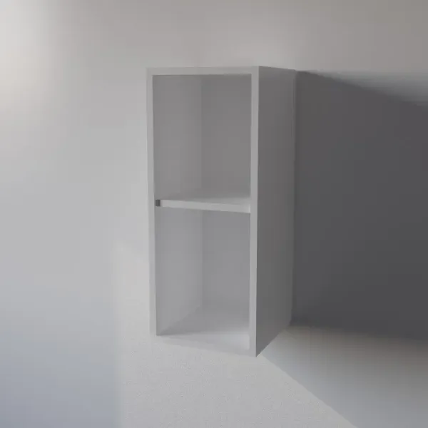 Pensile Cucina in Legno Nobilitato Bianco con 1 Anta Altezza 72 cm