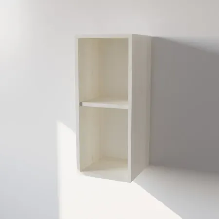 Pensile Cucina in Legno Nobilitato Larice Bianco con 1 Anta Altezza 72 cm 2