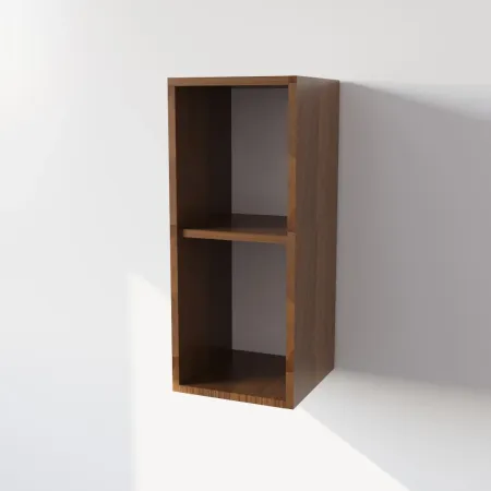 Pensile Cucina in Legno Nobilitato Noce con 1 Anta Altezza 72 cm 2