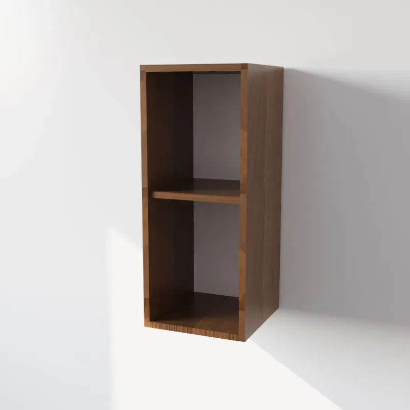 Pensile Cucina in Legno Nobilitato Noce con 1 Anta Altezza 72 cm