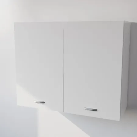 Pensile Cucina in Legno Nobilitato Bianco con  Ante Altezza 72 cm