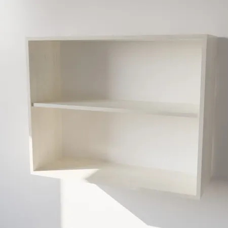 Pensile Cucina in Legno Nobilitato Larice Bianco con  Ante Altezza 72 cm 2