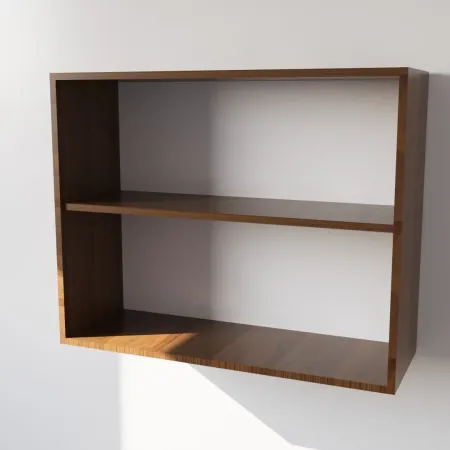 Pensile Cucina in Legno Nobilitato Noce con Ante Altezza 72 cm 2