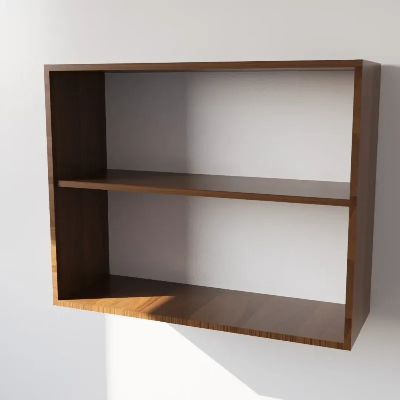 Pensile Cucina in Legno Nobilitato Noce con Ante Altezza 72 cm