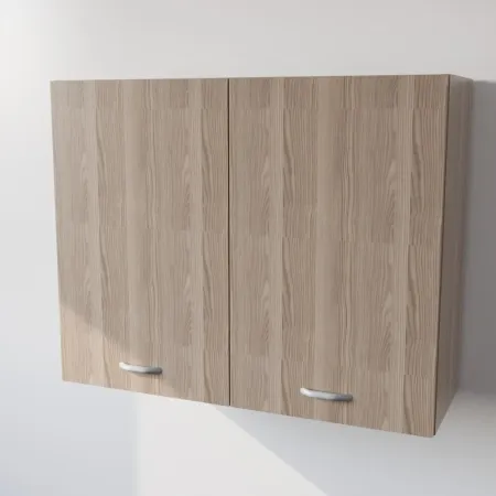 Pensile Cucina in Legno Nobilitato Olmo con Ante Altezza 72 cm