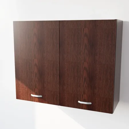 Pensile Cucina in Legno Nobilitato Wenge con Ante Altezza 72 cm