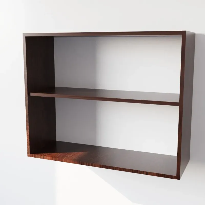 Pensile Cucina in Legno Nobilitato Wenge con Ante Altezza 72 cm