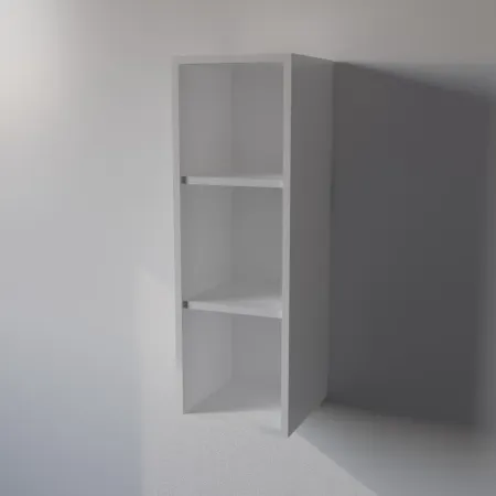 Pensile Cucina in Legno Nobilitato Bianco con 1 Anta Altezza 90 cm 2