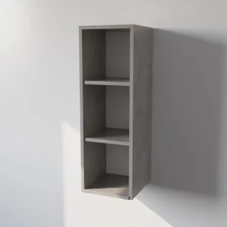 Pensile Cucina in Legno Nobilitato Cemento con 1 Anta Altezza 90 cm 2