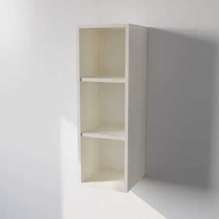 Pensile Cucina in Legno Nobilitato Larice Bianco con 1 Anta Altezza 90 cm 2
