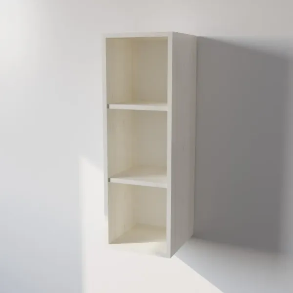Pensile Cucina in Legno Nobilitato Larice Bianco con 1 Anta Altezza 90 cm