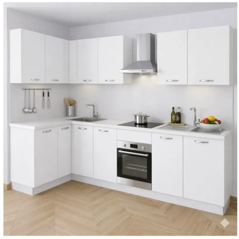 Pensile Cucina in Legno Nobilitato Bianco con 1 Anta Altezza 72 cm