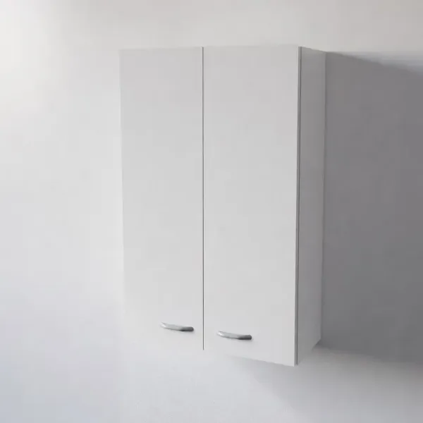 Pensile Scolapiatti Cucina in Legno Nobilitato Bianco Altezza 90 cm