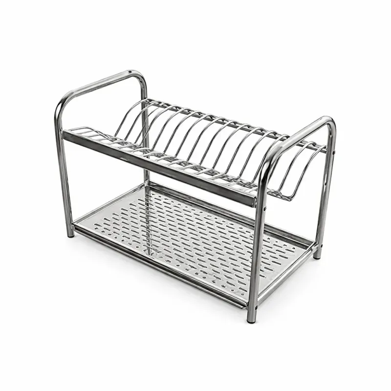 SCOLAPIATTI CON BASE DI APPOGGIO E CON RACCOGLIGOCCE IN ACCIAIO INOX IN VARIE MISURE (60 CM)