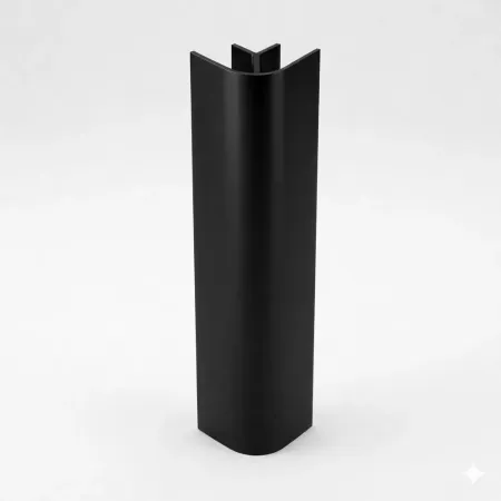 Finali angolari per zoccolo da cucina di Colore Nero