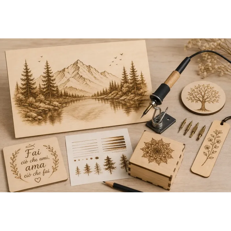 10 Fogli Compensato di Pioppo A3 4 mm – Pannelli in Legno per Taglio Laser, Pirografia, Incisione, Modellismo e Fai da Te