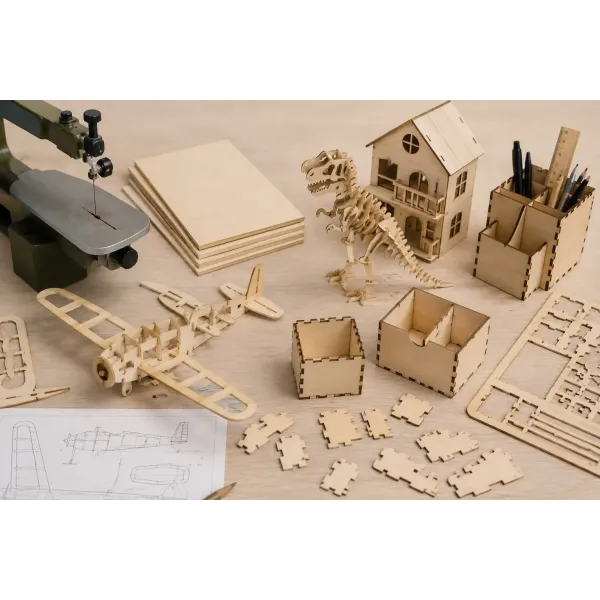 10 Fogli Compensato di Pioppo A3 4 mm – Pannelli in Legno per Taglio Laser, Pirografia, Incisione, Modellismo e Fai da Te
