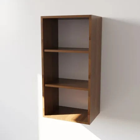 Pensile Cucina in Legno Nobilitato Noce con Ante Altezza 90 cm 2