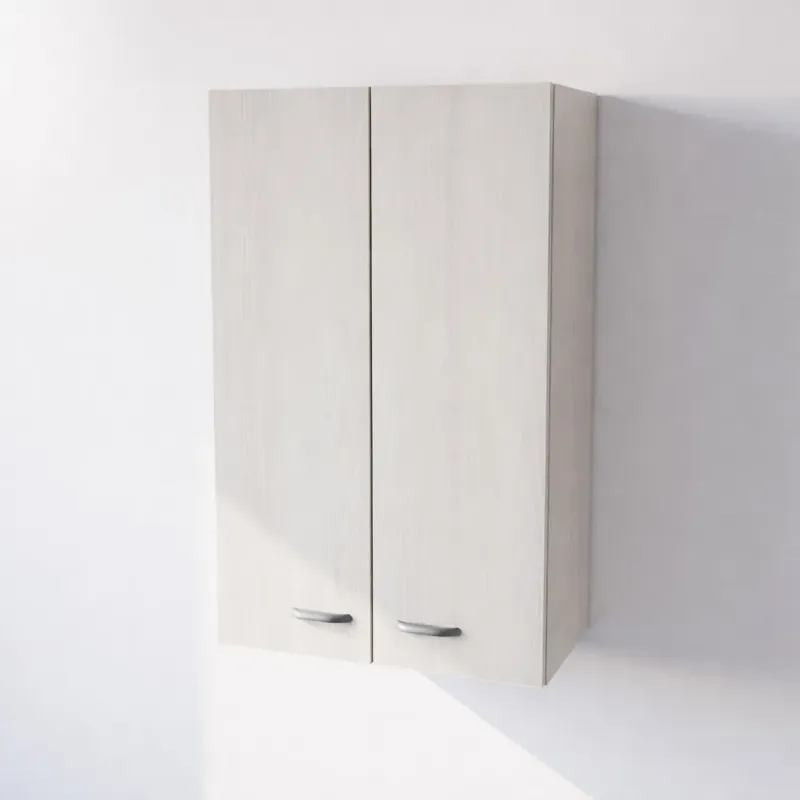 Pensile Cucina in Legno Nobilitato Larice Bianco con Ante Altezza 90 cm