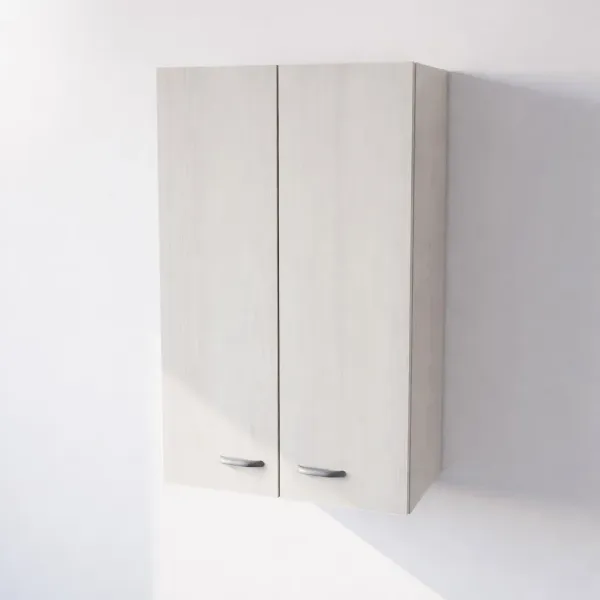 Pensile Cucina in Legno Nobilitato Larice Bianco con Ante Altezza 90 cm