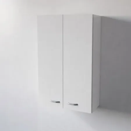 Pensile Cucina in Legno Nobilitato Bianco con Ante Altezza 90 cm