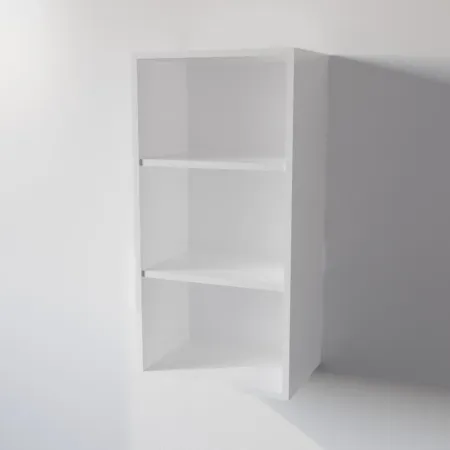 Pensile Cucina in Legno Nobilitato Bianco con Ante Altezza 90 cm 2