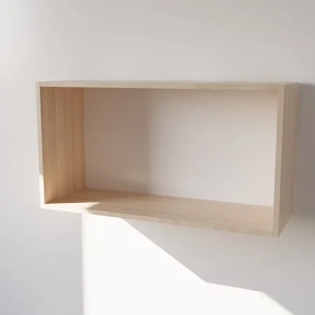 Pensile in Legno Nobilitato di Colore Rovere con Ante altezza 48 cm 2