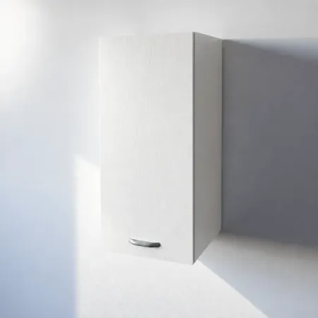 Pensile Cucina in Legno Nobilitato Bianco Frassino con 1 Anta Altezza 72 cm