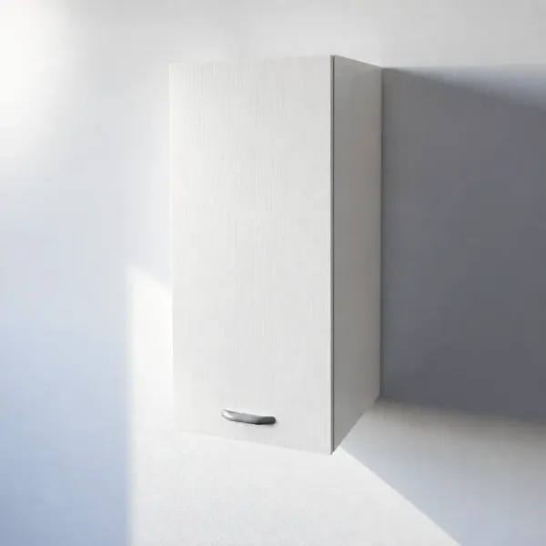 Pensile Cucina in Legno Nobilitato Bianco Frassino con 1 Anta Altezza 72 cm