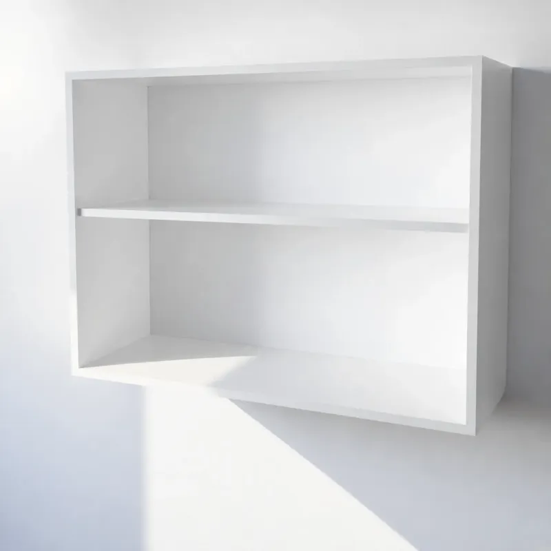Pensile Cucina in Legno Nobilitato Bianco Frassino con Ante Altezza 72 cm