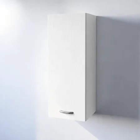 Pensile Cucina in Legno Nobilitato Bianco Frassino con 1 Anta Altezza 90 cm