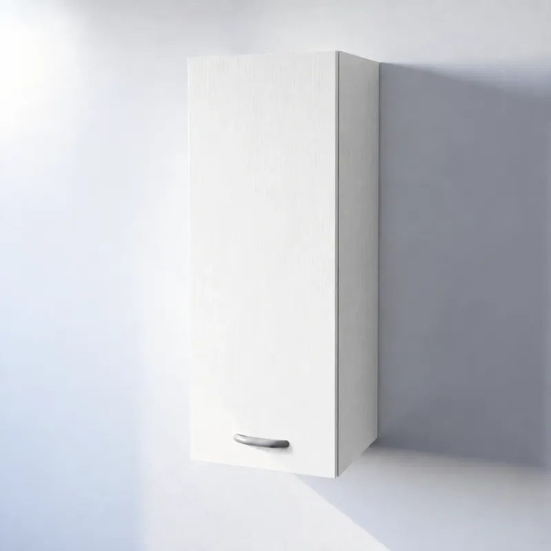 Pensile Cucina in Legno Nobilitato Bianco Frassino con 1 Anta Altezza 90 cm