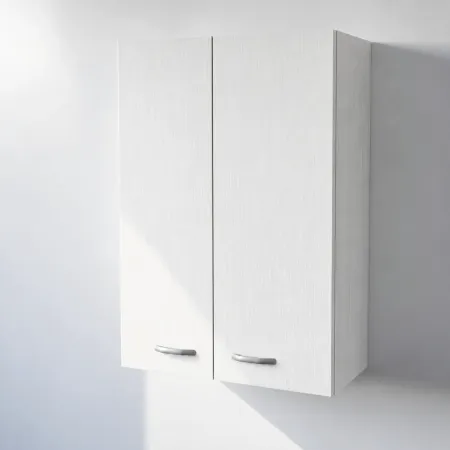 Pensile Cucina in Legno Nobilitato Bianco Frassino con Ante Altezza 90 cm
