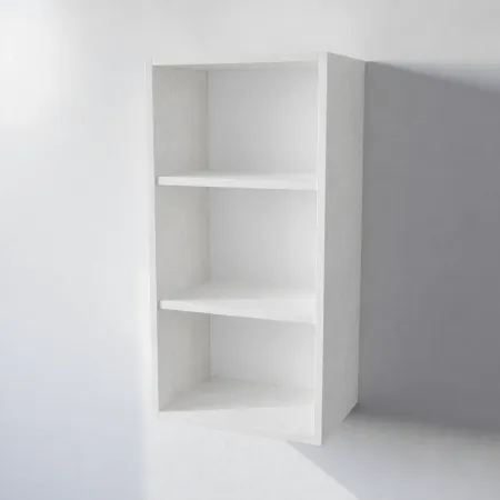 Pensile Cucina in Legno Nobilitato Bianco Frassino con Ante Altezza 90 cm 2