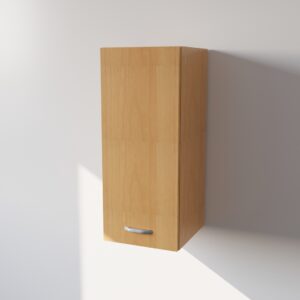 Pensile Cucina in Legno Nobilitato Faggio, Mobile Alto con 1 Anta, Pensile Componibile Moderno Made in Italy (H60XL30XP32cm)