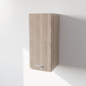 Pensile Cucina in Legno Nobilitato Olmo Alto con 1 Anta, Pensile Componibile Moderno Made in Italy (H60XL30XP32cm)